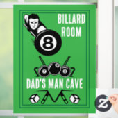 pocket billards raamsticker (Huis)