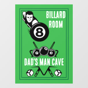 pocket billards raamsticker