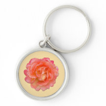 Pocket Bloom: Minimal Rose-sleutelhanger