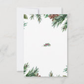 Pocket Bruk Noël et cartes de remerciements (Dos)