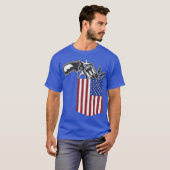 Pocket Bullet US Pistool Rights Control 2nd Arms T-shirt (Voorkant volledig)