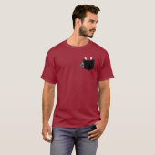 Pocket Cat Magic Design Whimsical Feline Charm T-shirt (Voorkant volledig)