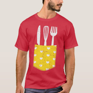 Pocket Chef Restaurant Kooking Culinaire Hobby T-shirt