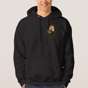 Pocket Chicken Puzzle Autism Awareness Boerderij M Hoodie