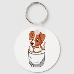 Pocket Cute Jack Russell Terrier Sleutelhanger
