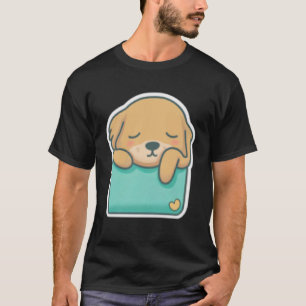 Pocket Dog Golden Retriever Dog in je Pocket 5 T-shirt
