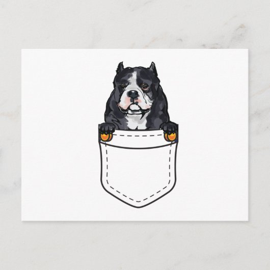 Pocket Dog Uitnodiging Briefkaart (Voorkant)