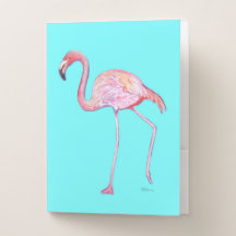 Pocket Folder set-roze Flamingo Turquoise