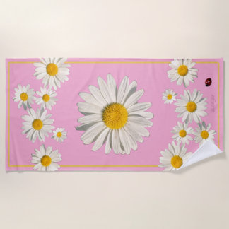 Pocket full of daisies beach towel.  strandlaken