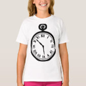 Pocket horloge meisjes T-shirt (Voorkant)