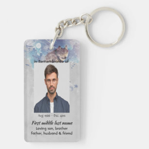 Pocket Keepomwille Memorial Herdenking Wolf Sleutelhanger