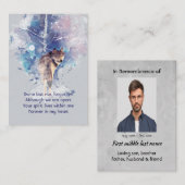 Pocket Keepomwille Memorial Herdenking Wolf Visitekaartje (Voorkant / Achterkant)