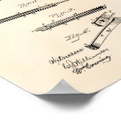 Pocket Knife 1893 Patent Art Old Peper Poster (Hoek)