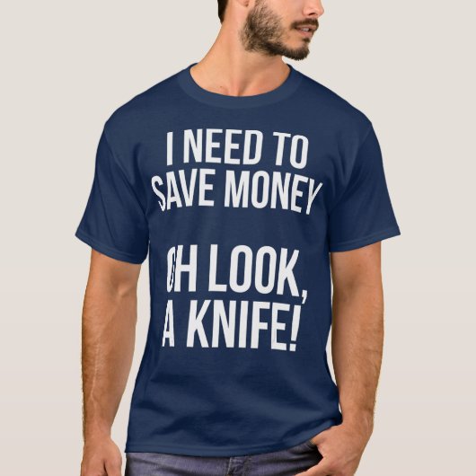 Pocket Knife Collector Enthusiast Funny T-shirt (Voorkant)