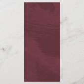 Pocket Menu Bourgogne et Parties scintillant d'or (Dos)