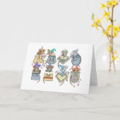 Pocket Mice Carte d'anniversaire (Fleur jaune)