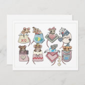 Pocket Mice Valentijn Briefkaart (Voorkant / Achterkant)