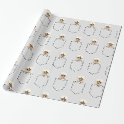 Pocket Monkey Art Cadeaupapier (Uitgerold)