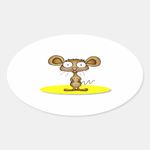 Pocket Mouse-Stickers Ovale Sticker