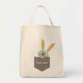 POCKET PALS:: Bunny Rabbit 2 Tote Bag (Voorkant)