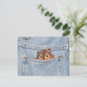 Pocket pet briefkaart (Staand voorkant)