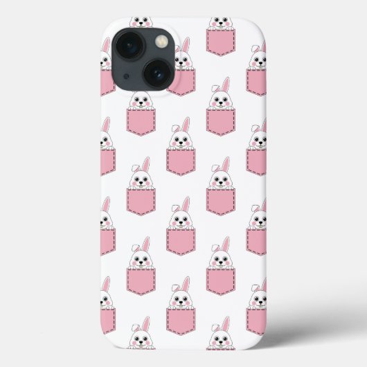 Pocket Pet Bunny Pattern Case-Mate iPhone Case (Achterkant)