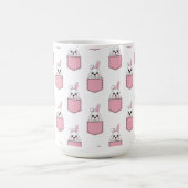 Pocket Pet Bunny Pattern Koffiemok (Center)