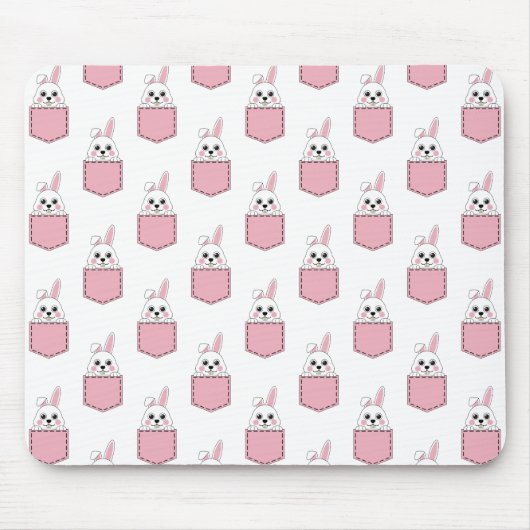Pocket Pet Bunny Pattern Muismat (Voorkant)