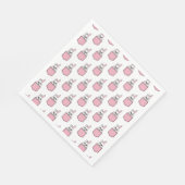Pocket Pet Bunny Pattern Servet (Hoek)