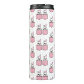 Pocket Pet Bunny Pattern Thermosbeker (Achterkant)