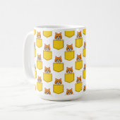 Pocket Pet Cat Pattern Koffiemok (Voorkant links)