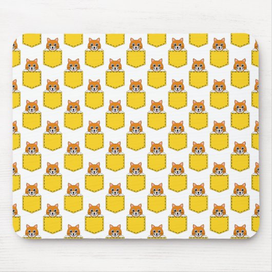Pocket Pet Cat Pattern Muismat (Voorkant)