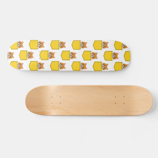 Pocket Pet Cat Pattern Skateboard (Horizontaal)