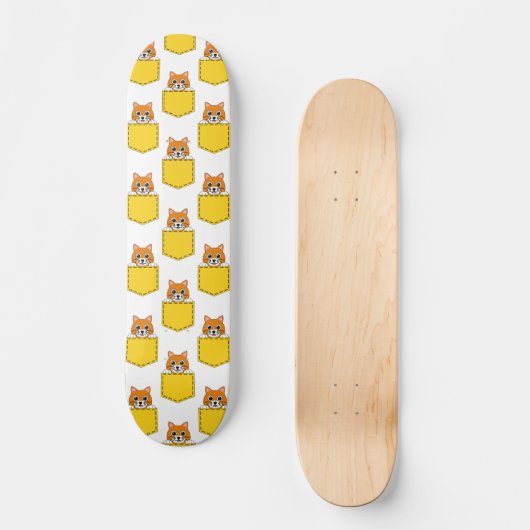 Pocket Pet Cat Pattern Skateboard (Voorkant)
