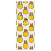Pocket Pet Cat Pattern Wijn Cadeautas (Achterkant)