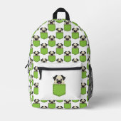 Pocket Pet Dog Pattern Bedrukte Rugzak (Voorkant)