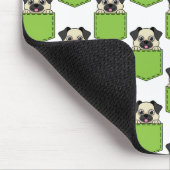 Pocket Pet Dog Pattern Muismat (Hoek)