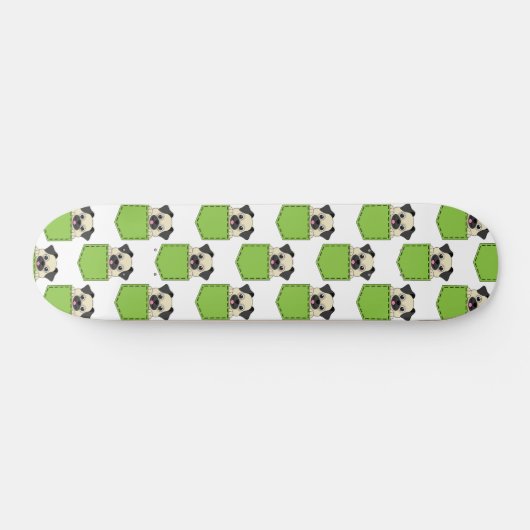 Pocket Pet Dog Pattern Skateboard (Horizontaal)