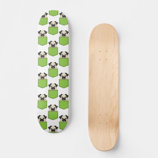 Pocket Pet Dog Pattern Skateboard (Voorkant)