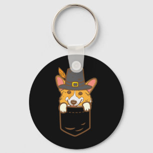 Pocket Pilgrim Welsh Corgi Hondenliefhebber Cute T Sleutelhanger