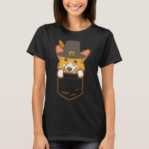 Pocket Pilgrim Welsh Corgi Hondenliefhebber Cute T T-shirt