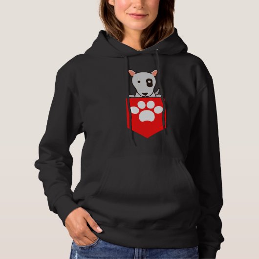 Pocket Pitbull Hoodie (Voorkant)