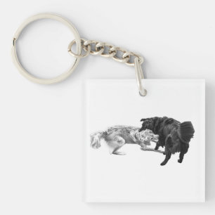 Pocket Pugs, Schaduwrijke Delight Sleutelhanger