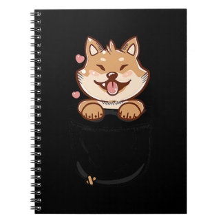 Pocket schattige shiba in puppy dog | Pet-Cadeau Notitieboek