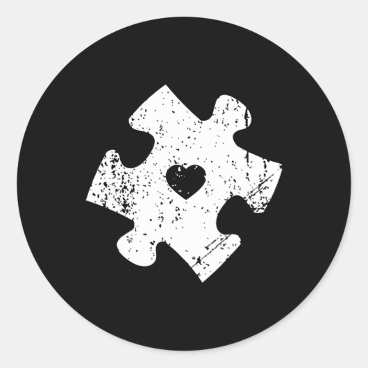 Pocket Shirt Autisti Ronde Sticker (Voorkant)