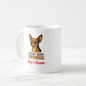 Pocket-Sized Powerhouse Chihuahua, Custom Mug (Devant gauche)