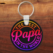 Pocket-Sized Praise – Best Papa Ever Keychain (Voorkant)