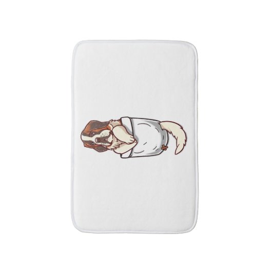 Pocket St Bernard Puppy Badmat (Voorkant Verticaal)