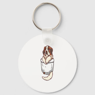 Pocket St Bernard Puppy Sleutelhanger