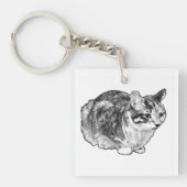 Pocket Tabby with Festive Speckles Sleutelhanger (voorkant)